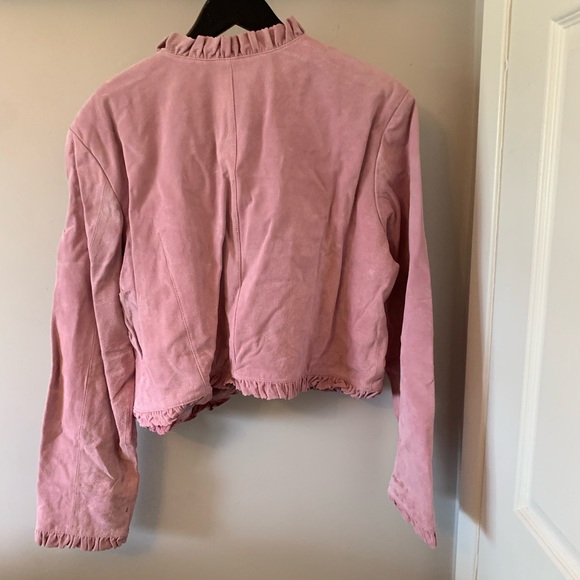 NWT / Alice Blue / XXL / Genuine Leather (Suede) / Cropped Jacket - Picture 9 of 12